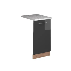 Astianpesukoneen etupaneeli Fame-Line Korkeakiiltoinen antrasiitti 45 cm , AP Marble Vicco