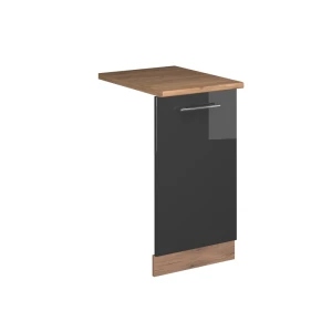 Astianpesukoneen etupaneeli Fame-Line Korkeakiiltoinen antrasiitti 45 cm , AP Oak Vicco