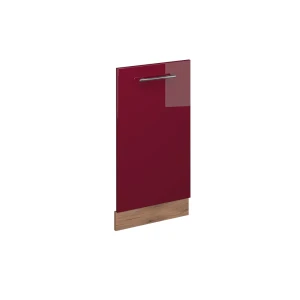 Opvaskemaskinens frontpanel Fame-Line Bordeaux rød højglans 45 cm uden bordplade Vicco