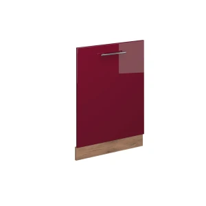 Opvaskemaskinens frontpanel Fame-Line Bordeaux rød højglans 60 cm uden bordplade Vicco