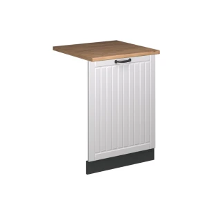 Façade de lave-vaisselle Fame-Line Blanc campagne 60cm , PT Chêne Vicco