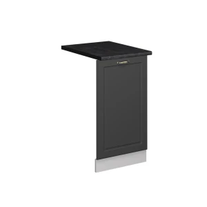 Opvaskemaskinens frontpanel Fame-Line Anthrazit-Gold Landhaus 45 cm , BP Antracit Vicco