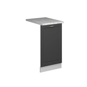 Astianpesukoneen etupaneeli Fame-Line Antrasiitti kultaa 45 cm , AP Marble Vicco