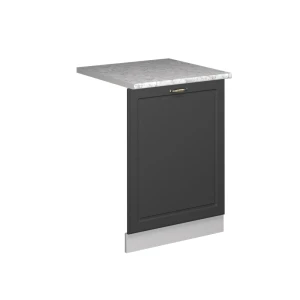 Geschirrspülblende Fame-Line Anthrazit-Gold 60 cm , AP Marmor Vicco