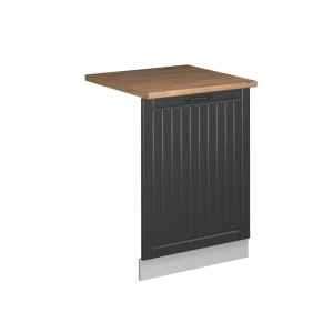 Geschirrspülblende Fame-Line Anthrazit Landhaus 60 cm , AP Eiche Vicco