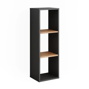 Stående hylde Orlando Antracit/gylden eg 30 x 90.5 cm Vicco