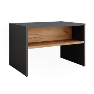 Skobænk Orlando Antracit/gylden eg 60 x 60 cm Vicco