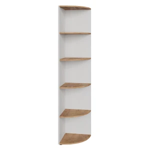 Półka narożna Ecki Biały/złoty dąb 40 x 180 cm Vicco