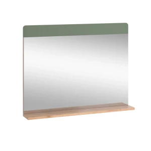 Badeværelsesspejl Izan Grøn/gylden eg 80.1 x 62 cm med Aböage Vicco