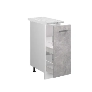 Apotekerskab R-Line Beton 30 cm med bordplade Vicco