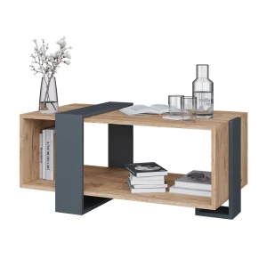 Stolik kawowy Aven Antracyt/złoty dąb 91.5 x 52 cm Vicco
