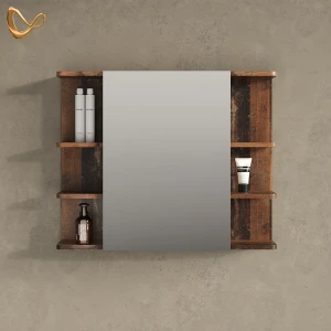 Badspiegelschrank Fucino Antikholz 79.6 x 64 cm livinity®