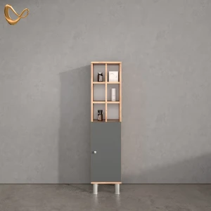 Midischrank Fucino Anthrazit 30 x 130.6 cm große Tür livinity®