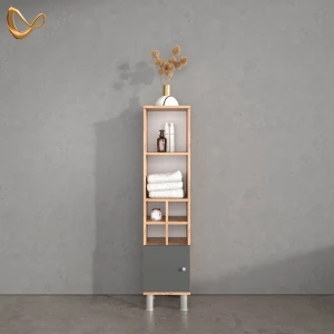Midischrank Fucino Anthrazit 30 x 130.6 cm kleine Tür livinity®