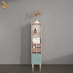 Midischrank Fucino Grün 30 x 130.6 cm kleine Tür livinity®