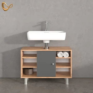 Waschbeckenunterschrank Fucino Anthrazit 80 x 54 cm livinity®
