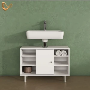 Waschbeckenunterschrank Fucino Weiß 80 x 54 cm livinity®