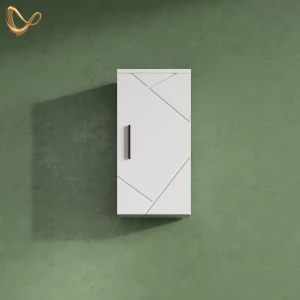 Badschrank Ronco Weiß Hochglanz 30 x 59 cm livinity®