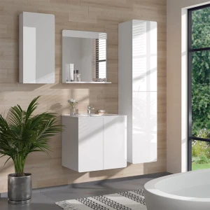 Badmöbel-Set Izan Weiß 4 Teile livinity®