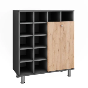 Armoire à linge  Fynn Anthracite/chêne doré 78.4x91.6cm Vicco