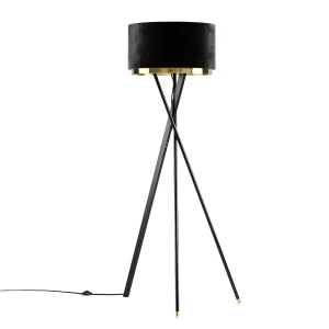 Gulvlampe Goldamo Sort  Vicco