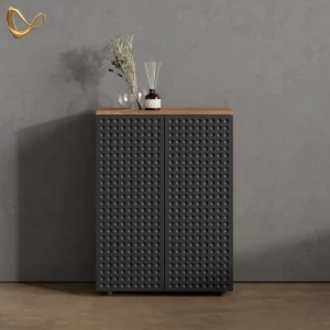 Midischrank Ronco Anthrazit gepunktet 60 x 81 cm livinity®