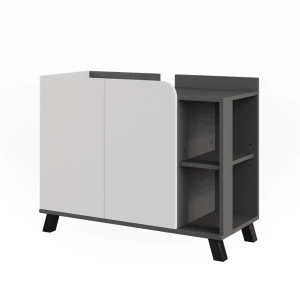 Underskab til håndvask Karen Antracit/hvid 80 x 65 cm med 2 døre Vicco