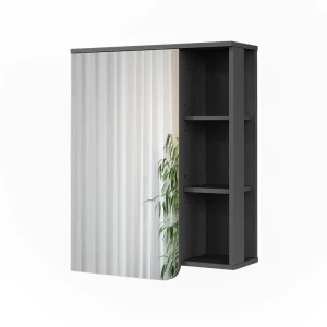 Spejlskab Karen Antracit/hvid 60 x 75 cm Vicco