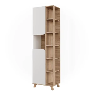 Badeværelsesskab Karen Sonoma/Hvid 50 x 175 cm med 2 døre Vicco
