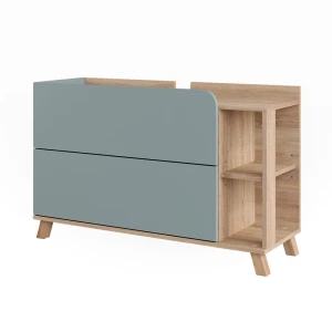 Underskab til håndvask Karen Sonoma/blå 100 x 65 cm med 2 skuffer Vicco