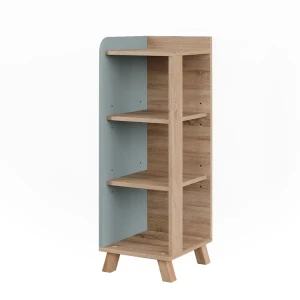 Midi-skab Karen Sonoma/blå 30 x 90 cm med 4 hylder Vicco