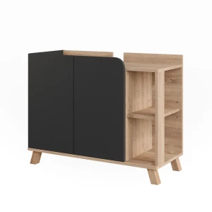 Szafka pod umywalkę Karen Sonoma/antracyt 80 x 65 cm z 2 drzwiami Vicco