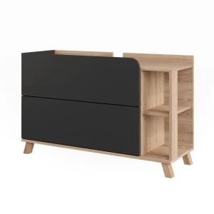 Szafka pod umywalkę Karen Sonoma/antracyt 100 x 65 cm z 2 szufladami Vicco