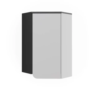 Kylpyhuoneen seinäkaappi Karen Antrasiitti/valkoinen 60x75 cm oven kanssa Vicco