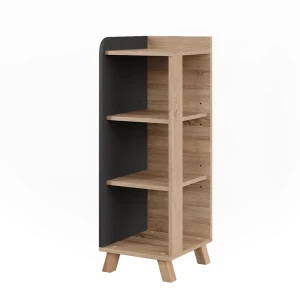 Midi-skab Karen Sonoma/antracit 30 x 90 cm med 4 hylder Vicco