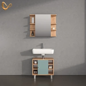 Badmöbel-Set Fucino Grün 2 Teile livinity®