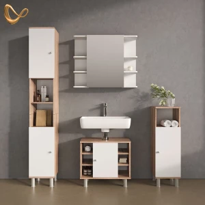 Badmöbel-Set Fucino Sonoma 4 Teile livinity®
