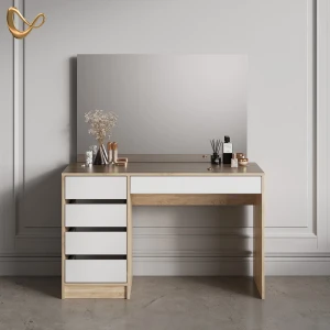 Schminktisch Imola Weiß/Sonoma 120 cm livinity®