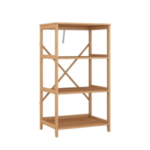 Bookshelf Novaro Bamboo 48.3 x 87.9 cm with 4 open compartments Vicco