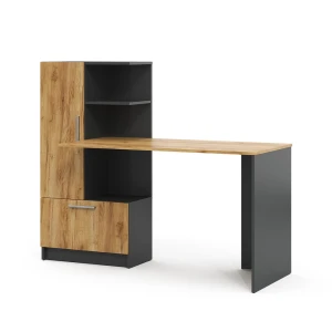 Skrivebord Tomy Antracit/gylden eg 150 x 59 cm Vicco