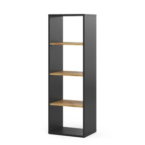 Boghylde Tomy Antracit/gylden eg 40 x 120 cm ,4 rum Vicco