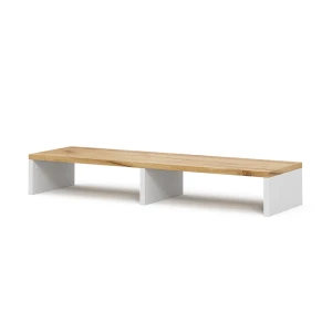 skærmstativ Tomy Hvid/gylden eg 80 x 12 cm Vicco