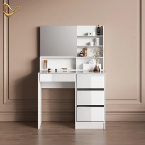 Schminktisch Imola Weiß 90 cm mit Spiegel livinity®