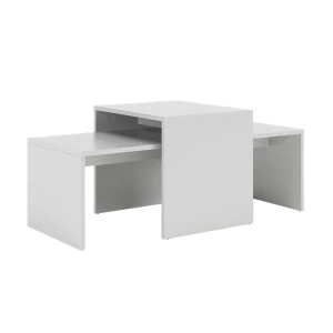 Sofabordssæt Donat Hvid 100 x 48 cm ,2 dele Vicco