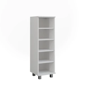 Szafka Midi Ilias Biały 30.2 x 95 cm z 5 otwartymi przedziałami Vicco