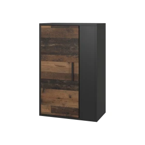 Vægskab Berno Sort/Oldstyle 50.1 x 78.4 cm med 2 rum Vicco