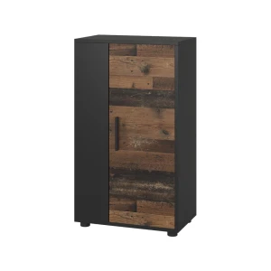 Kommode Berno Sort/Oldstyle 50.1 x 87.3 cm med 2 rum Vicco