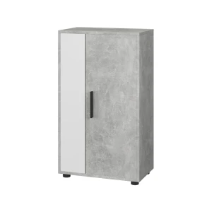Kommode Berno Beton/hvid 50.1 x 87.3 cm med 2 rum Vicco