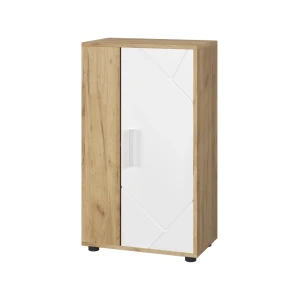Kommode Berno Gold power eg/hvid 50.1 x 87.3 cm med 2 rum Vicco