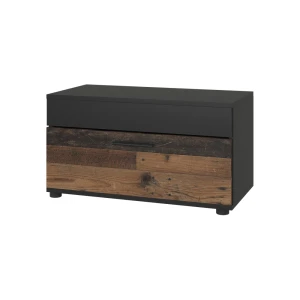 Olohuoneen kaappi Berno Musta/vanha tyyli 70.8x38.9 cm saranaovella Vicco